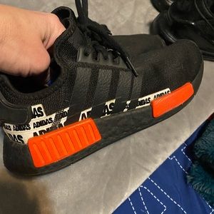 Adidas nmd boys red and black